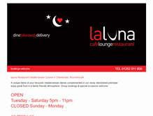 Tablet Screenshot of laluna-restaurant.com